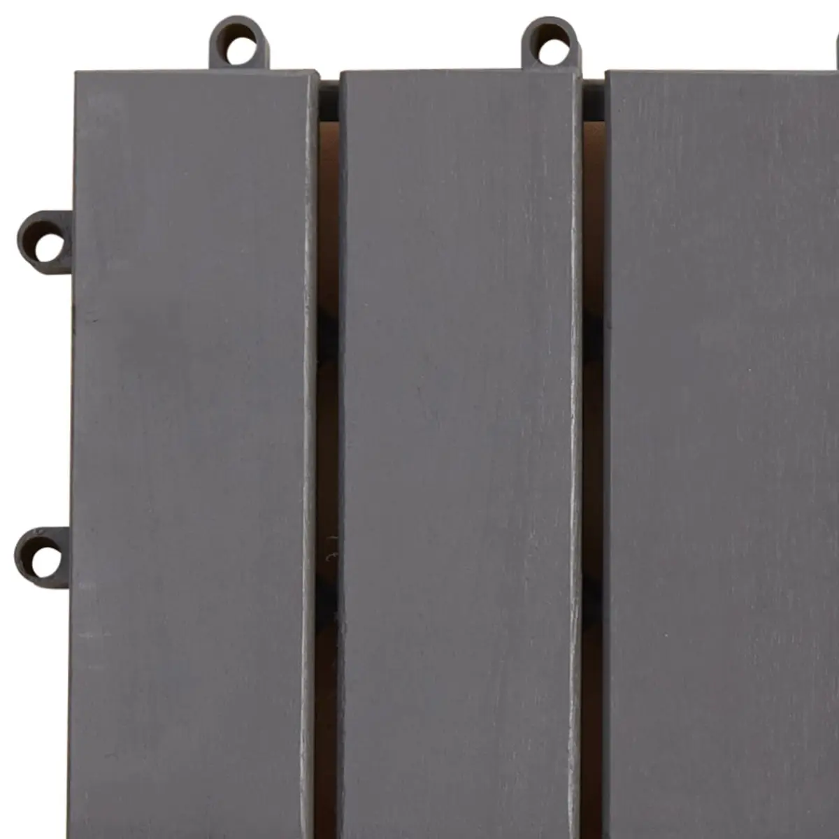 Decking Tiles Interlocking Outdoor Patio 30x30cm Grey Acacia Hardwood 30 Piece