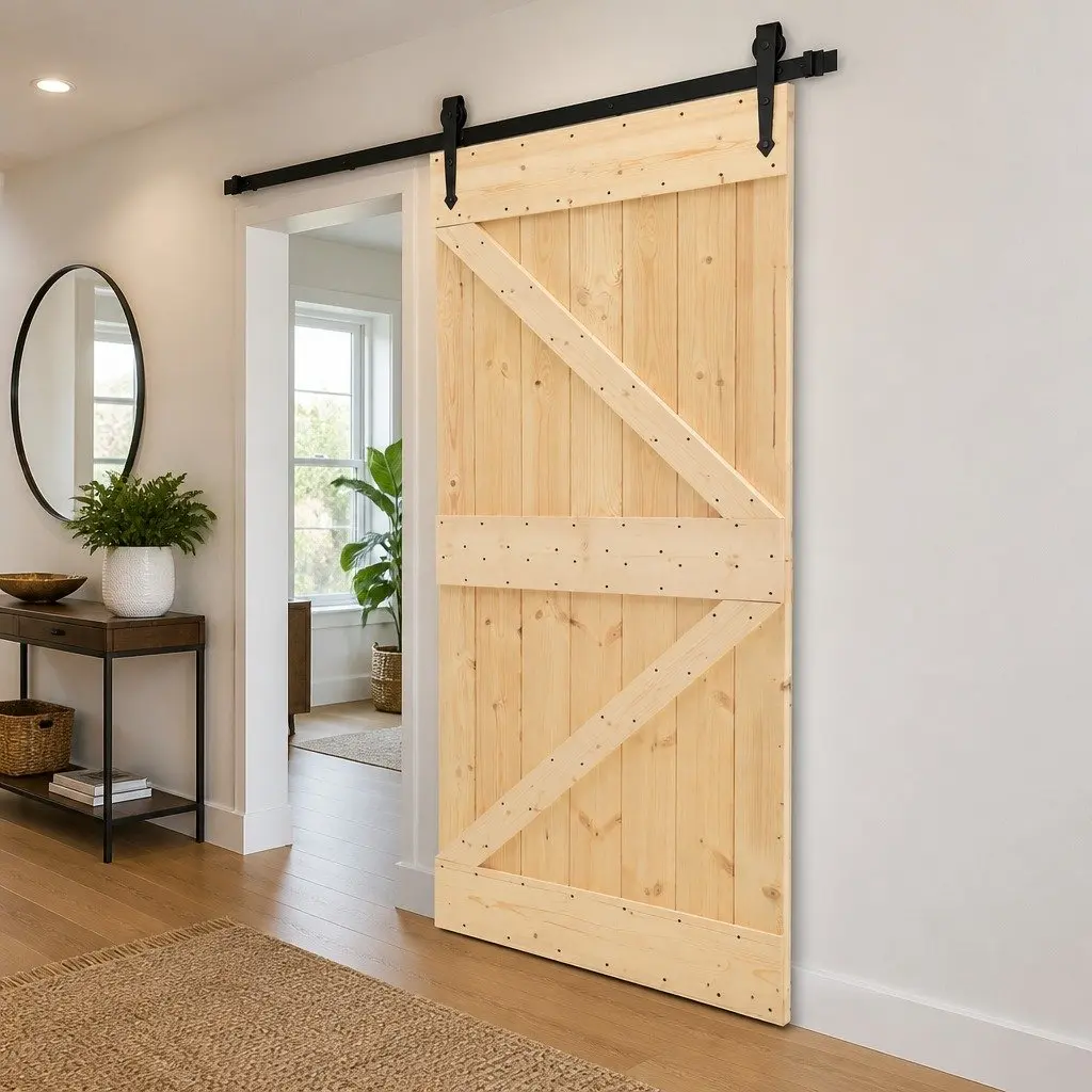 Solid Pine Wood Sliding Door 80 x 210 cm