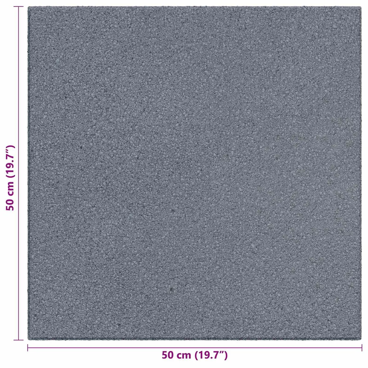 Fall Protection Tiles Outdoor Rubber Flooring Safety Mats 50 x 50 cm Grey 24 Piece