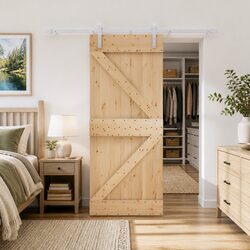 Reliable Sliding Door 85 x 210 cm Natural White Finish