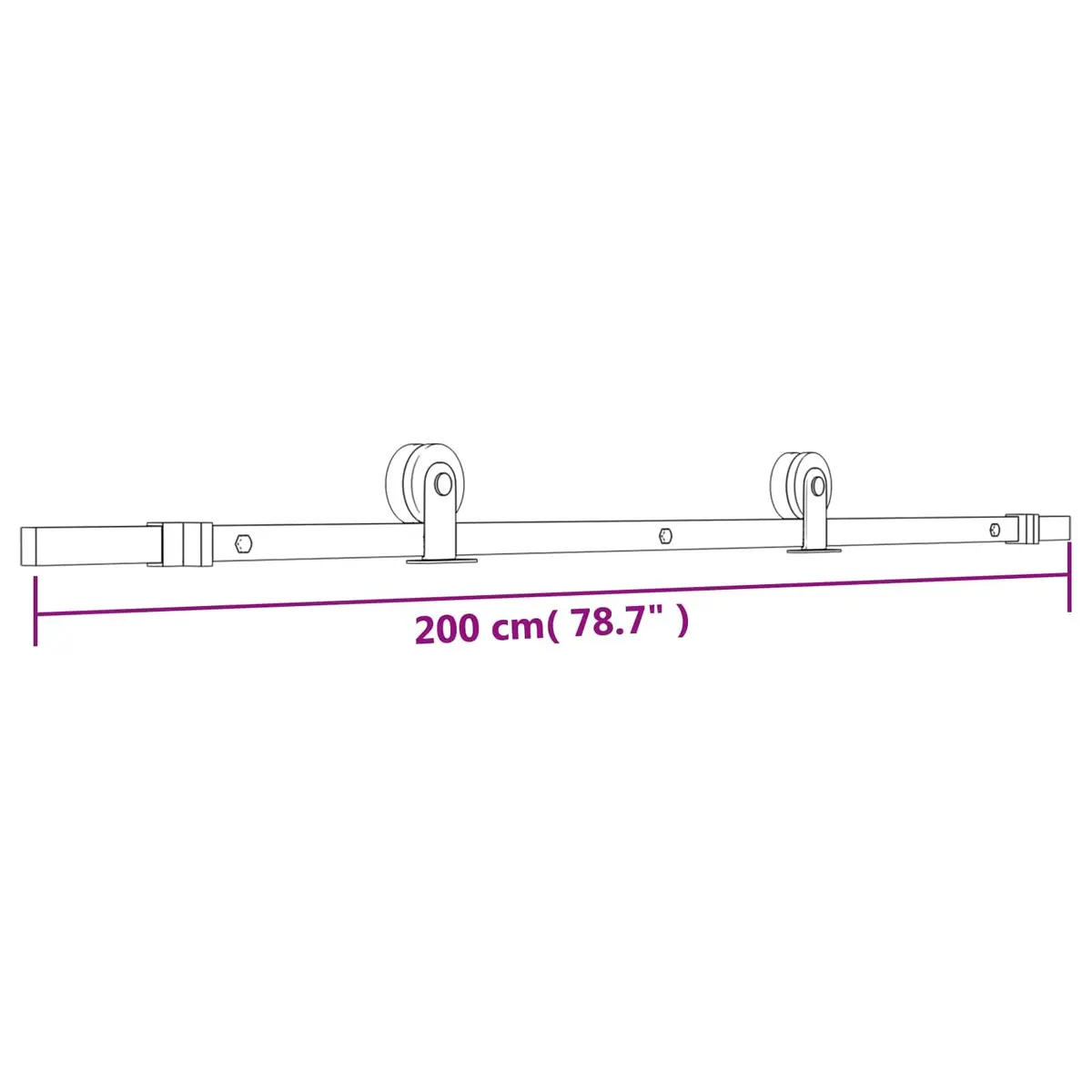 Sliding Door Natural Solid Pine Wood 70x210cm Space-Saving Room Divider Brown