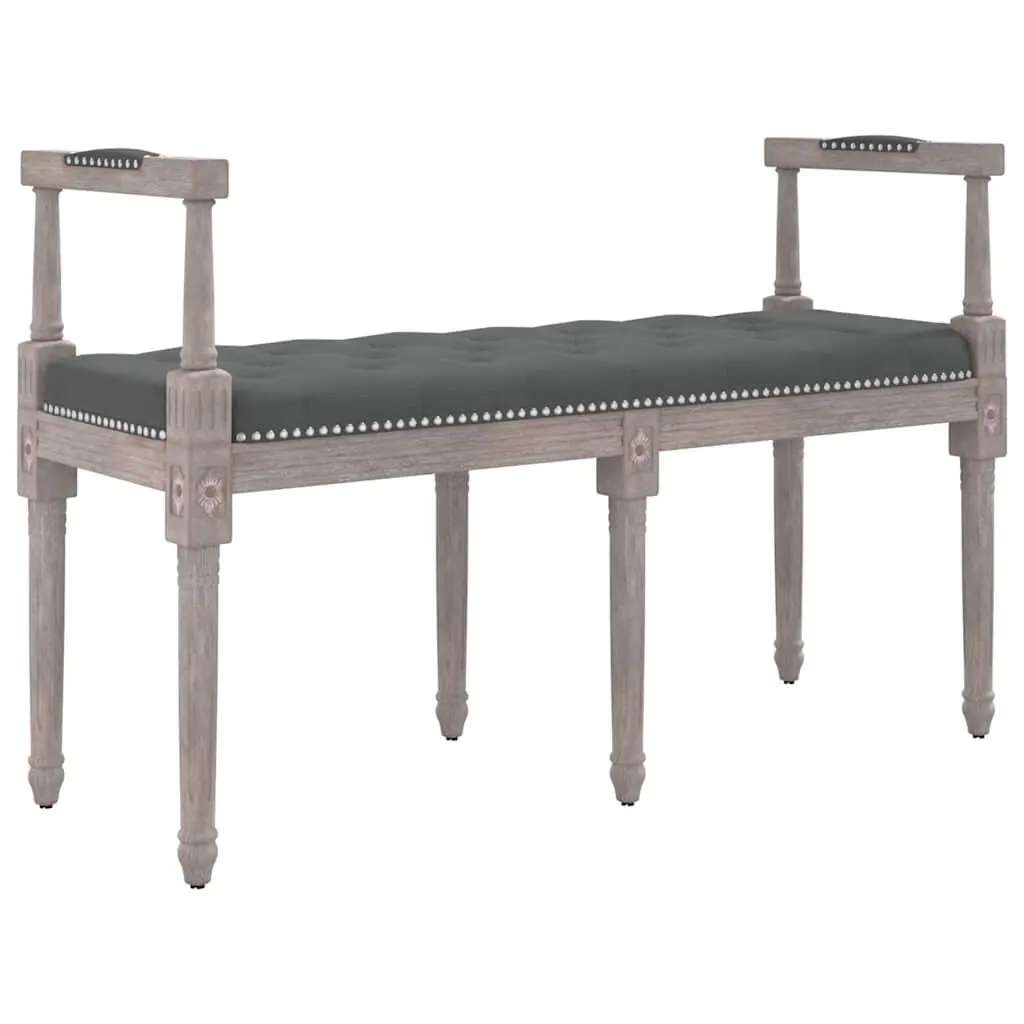 Grey Fabric Bench