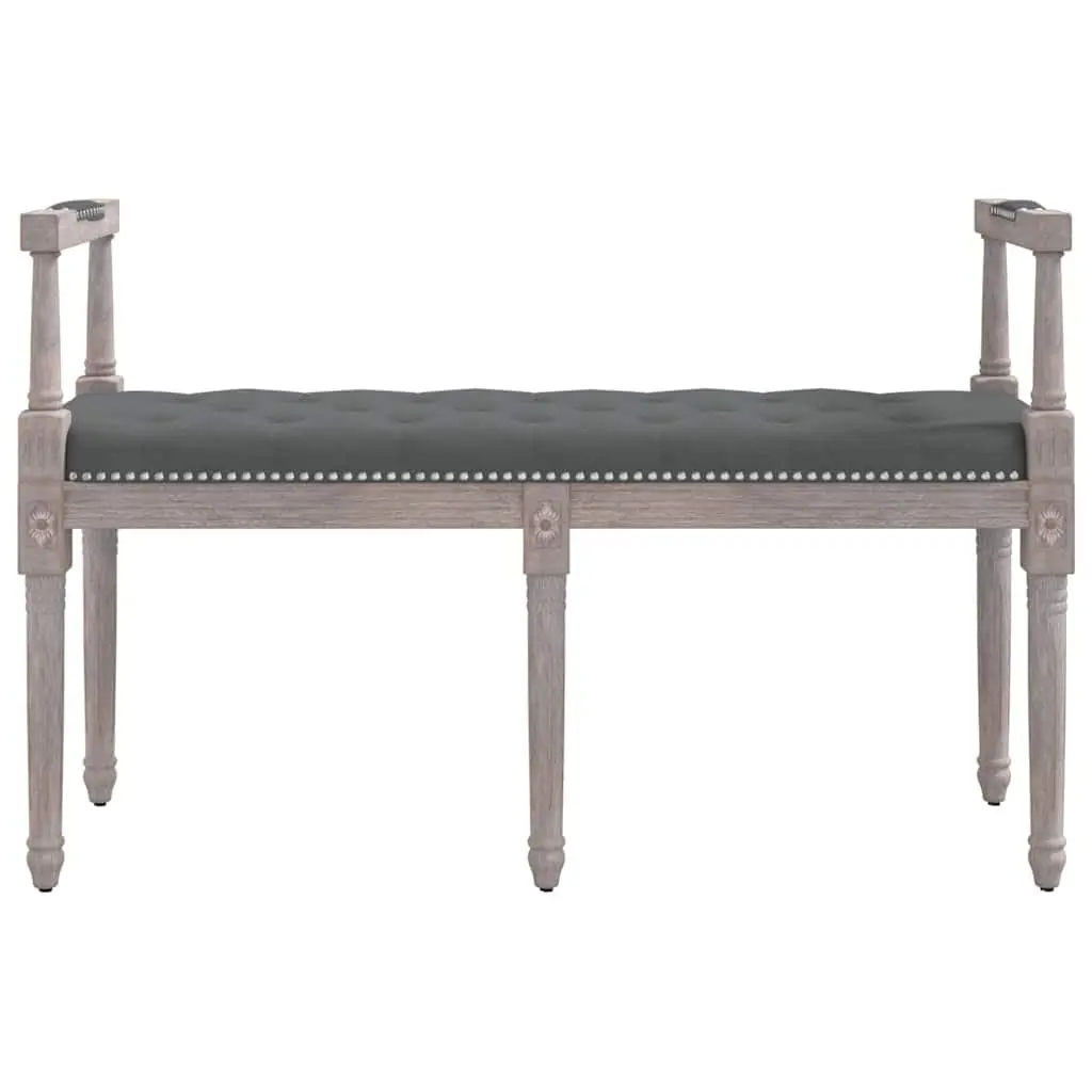 Grey Fabric Bench