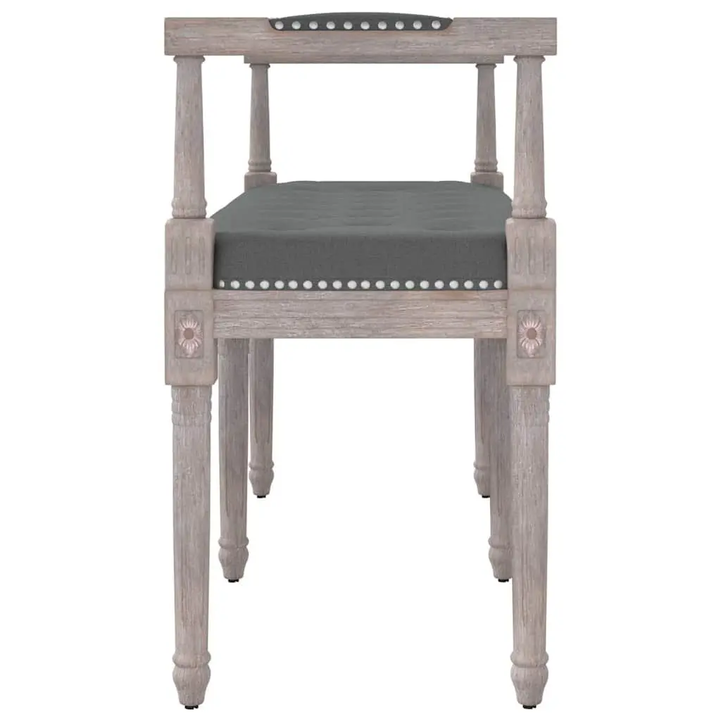 Grey Fabric Bench