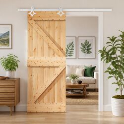 Solid Pine Sliding Door: Practicality Meets Value