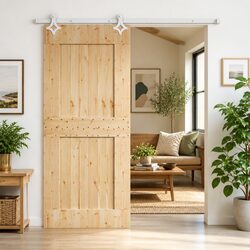 Reliable Natural White Sliding Door, 90 x 210 cm