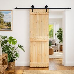 Reliable Sliding Door 70 x 210 cm in Pine Wood