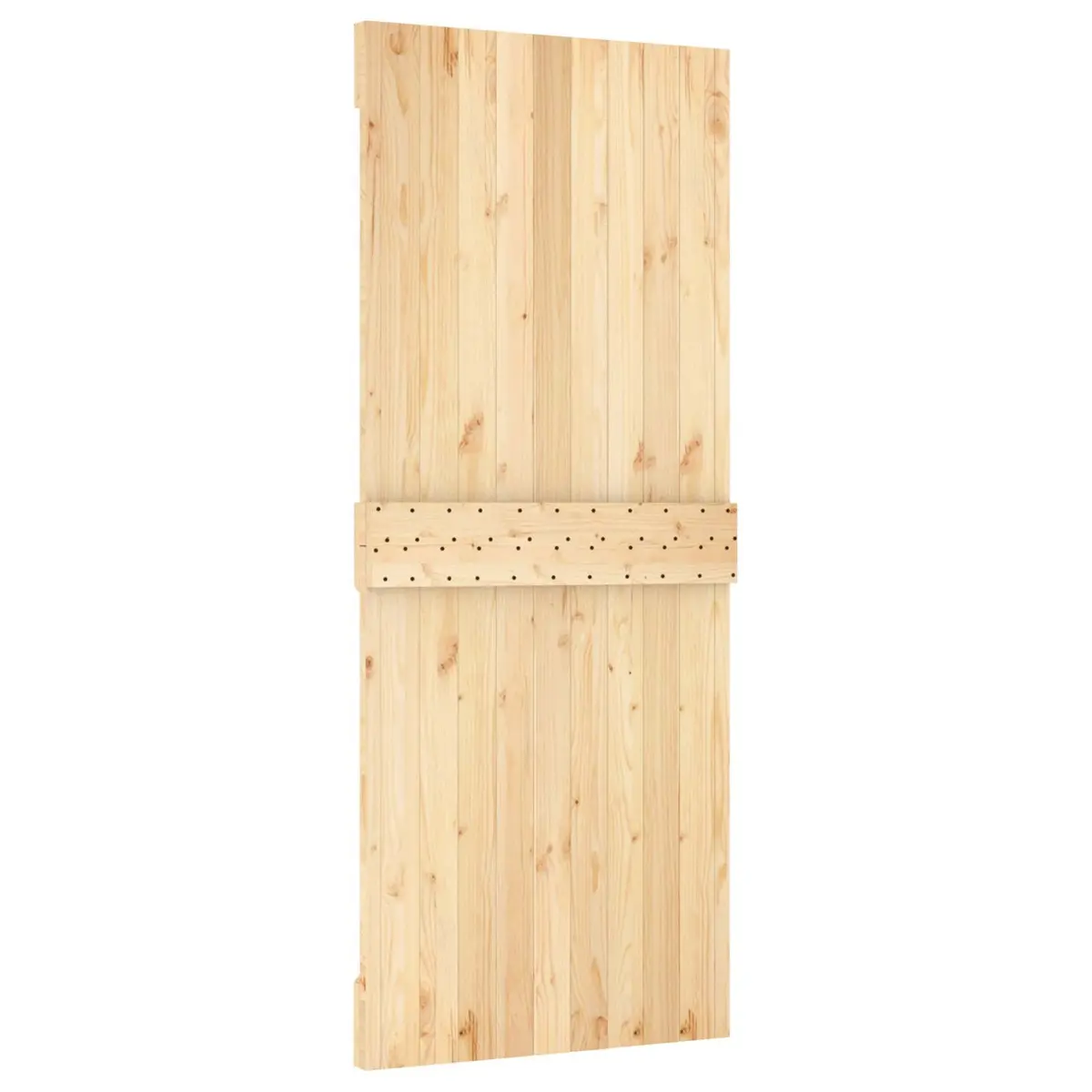 Sliding Door Natural White 100 x 210 cm Solid Pine Wood Room Divider