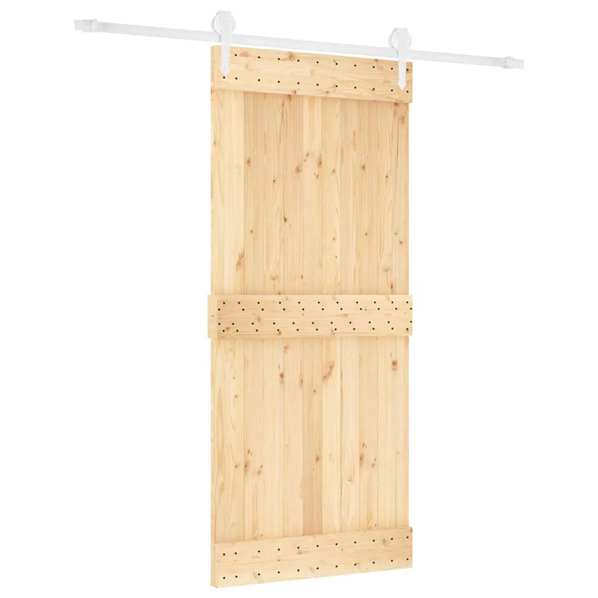 Sliding Door Space Saver 90 x 210 cm Brown