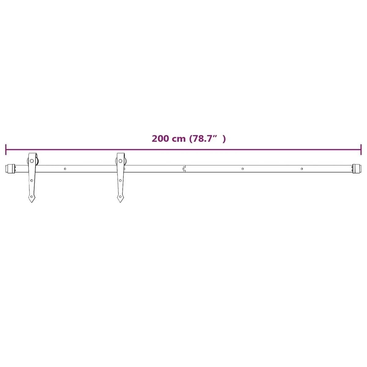Sliding Door Room Divider 90x210cm Space-Saving Brown