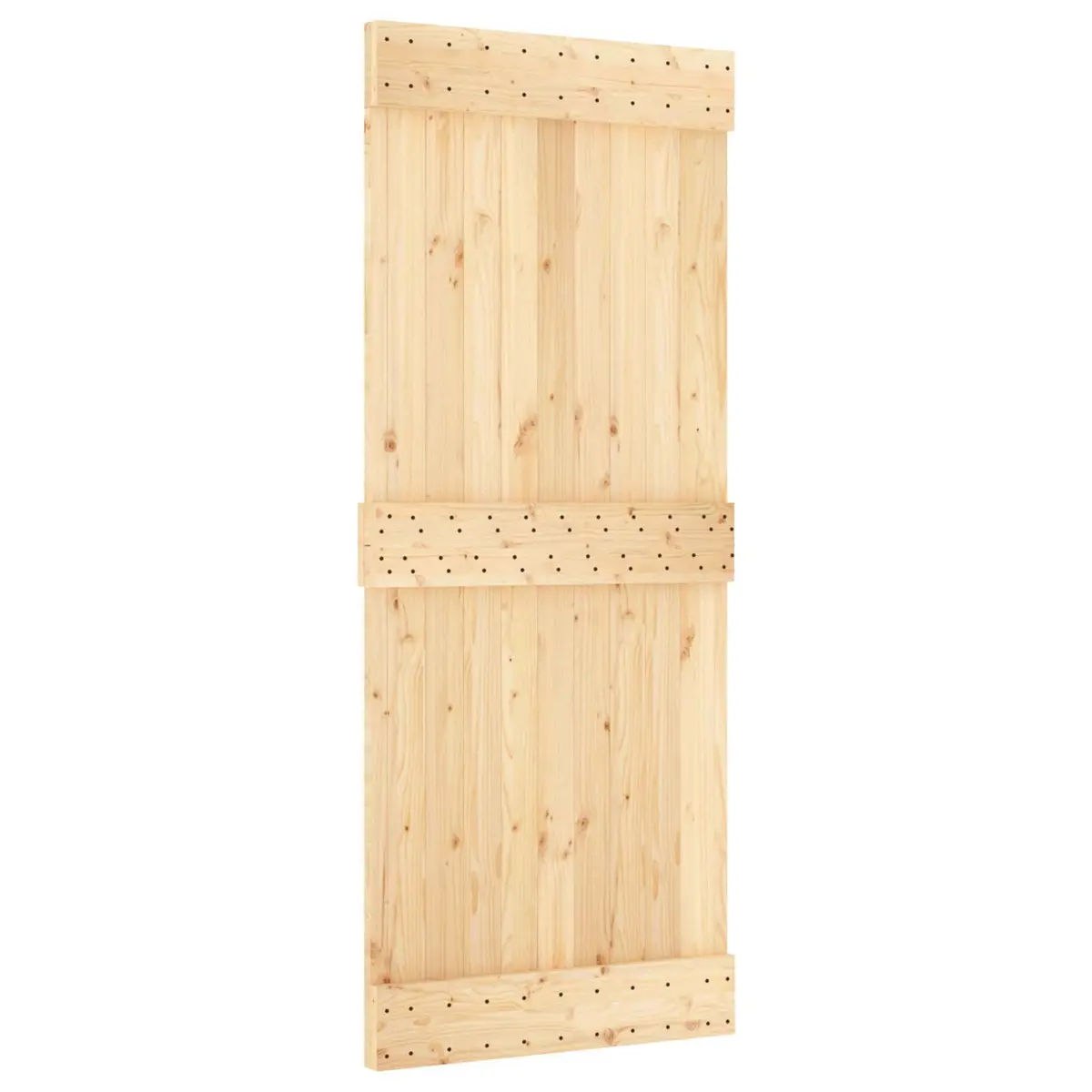 Sliding Door Room Divider 85 x 210 cm Brown Black