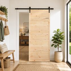 Reliable Solid Pine Wood Sliding Door for Everyday Use