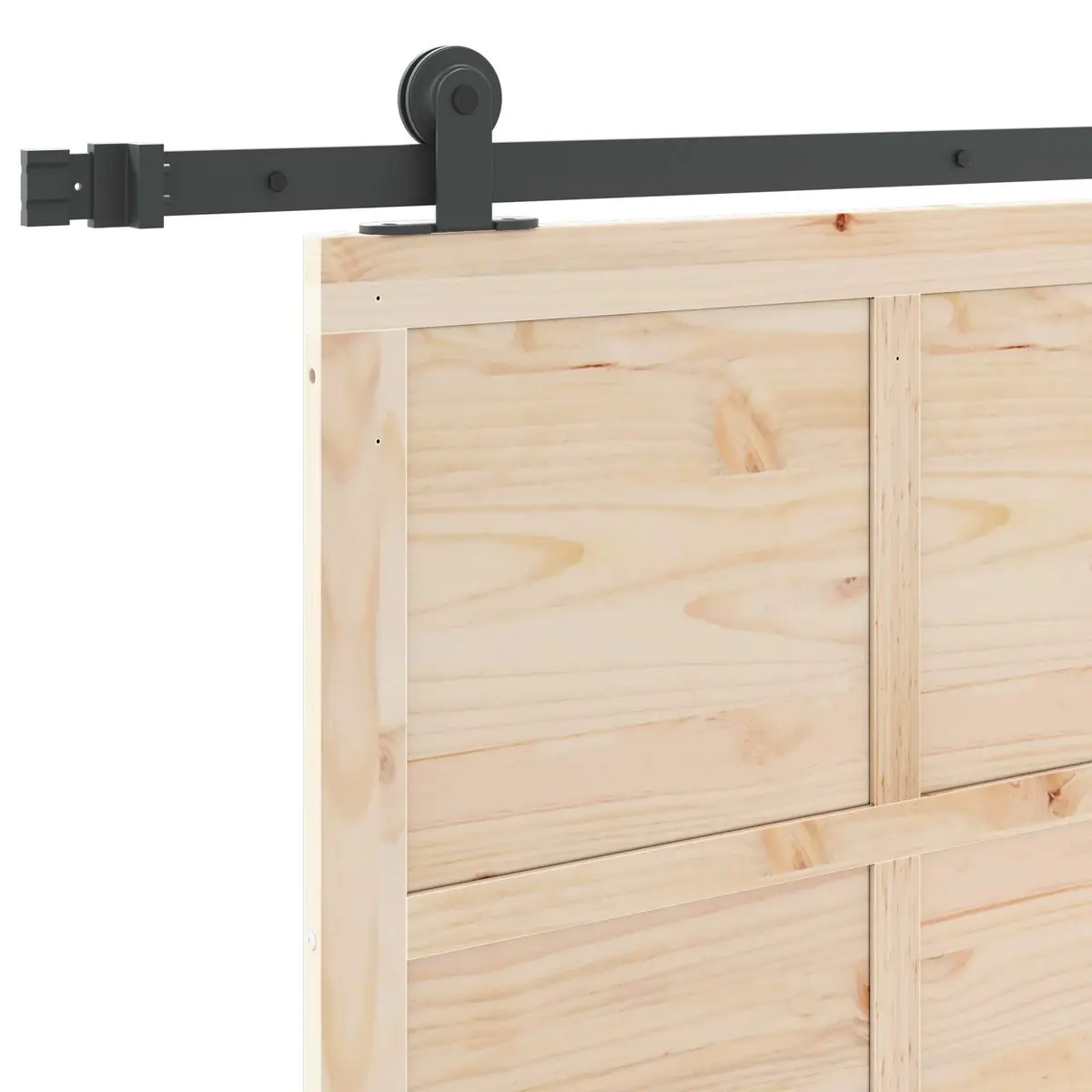 Sliding Door Natural Solid Pine Wood 80x208cm Interior Room Divider Space-Saving