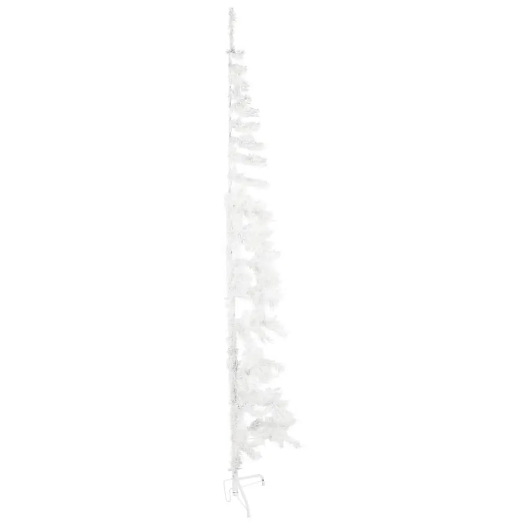 Half Christmas Tree Slim Space-Saving 210cm White
