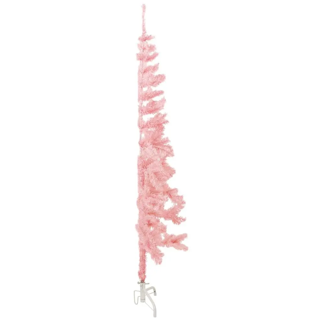 Artificial Half Christmas Tree 180cm Pink Holiday Decor