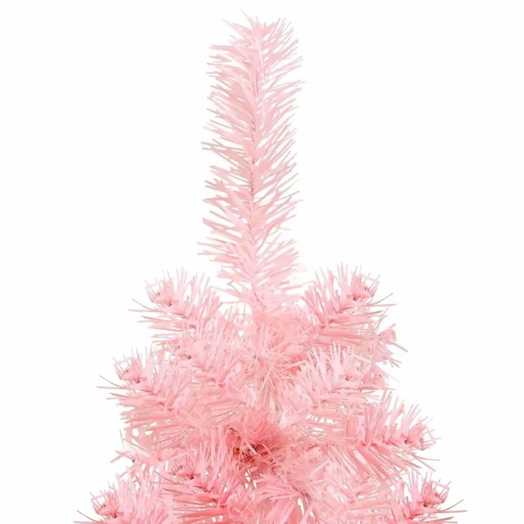 Artificial Half Christmas Tree 180cm Pink Holiday Decor