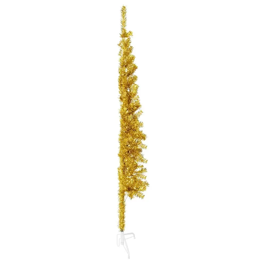 Artificial Half Christmas Tree 150cm Gold Seasonal Decoration