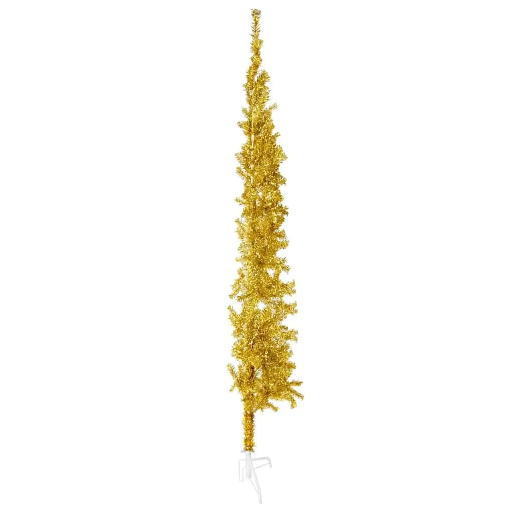 Half Christmas Tree Seasonal Decoration 180 cm Gold