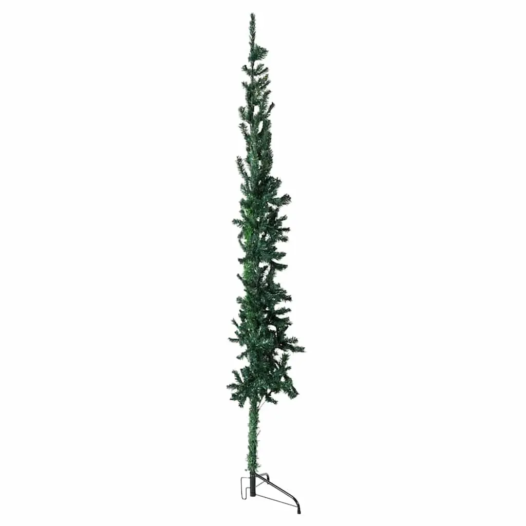 Half Christmas Tree Green 180cm Artificial Space-saving Holiday Decoration