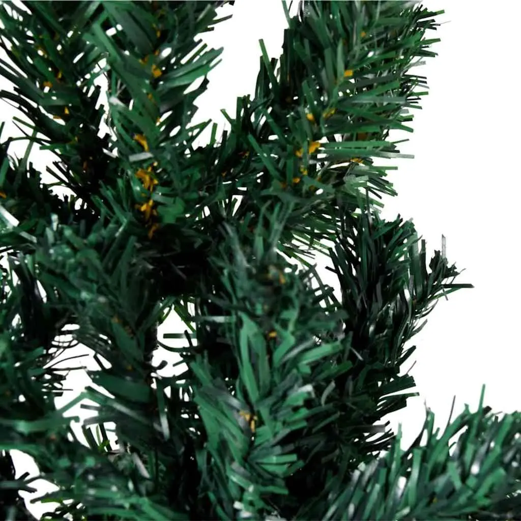 Half Christmas Tree Green 180cm Artificial Space-saving Holiday Decoration