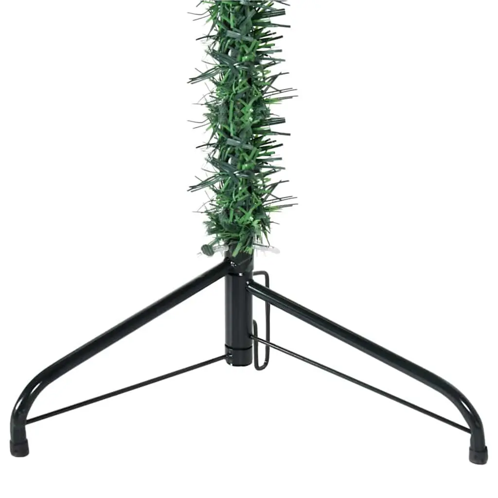 Half Christmas Tree Green 180cm Artificial Space-saving Holiday Decoration