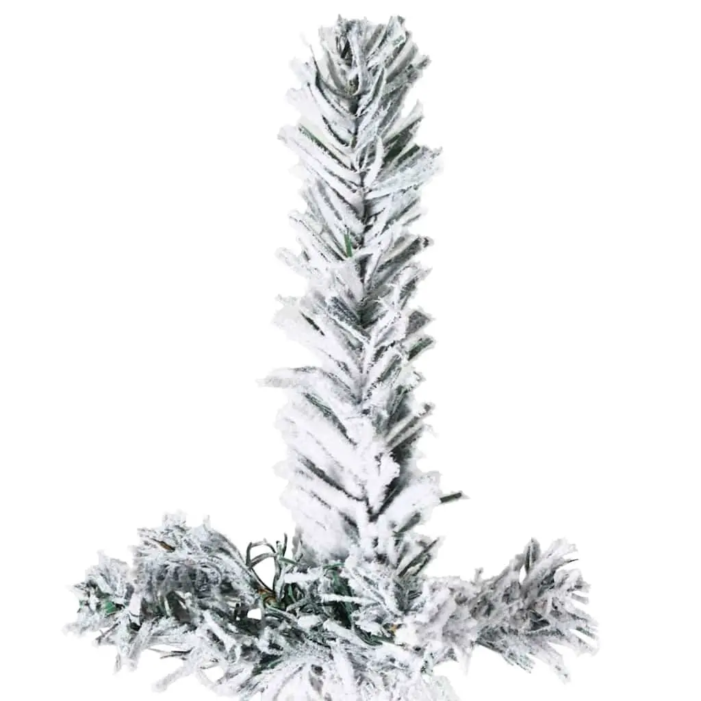 Artificial Half Christmas Tree 240cm Flocked Snow Green Seasonal Holiday Decoration