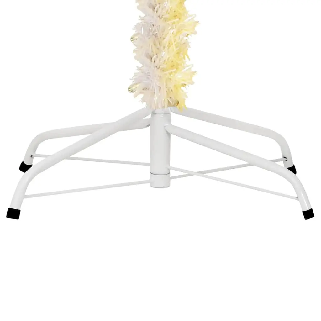 Artificial Christmas Tree Seasonal Decoration 210cm White with Iridescent Tips