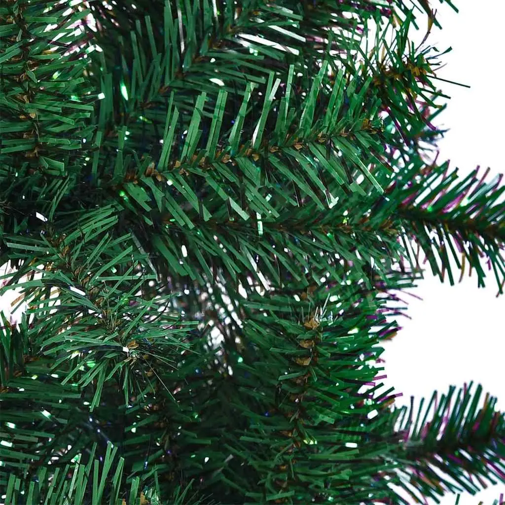 Artificial Christmas Tree 210cm Green Iridescent Tips PVC