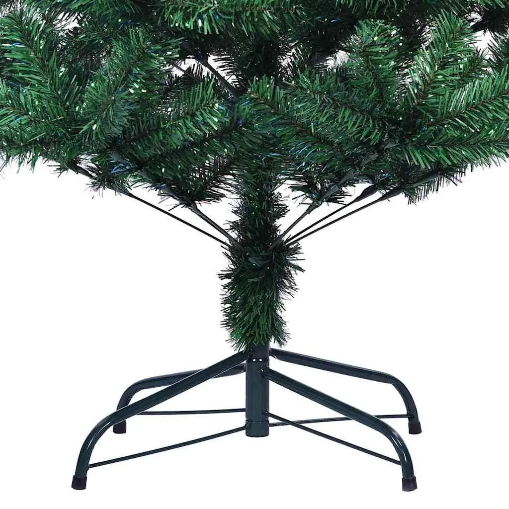 Artificial Christmas Tree 240cm Green Iridescent Tips PVC Bushy
