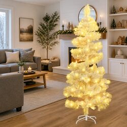 Reliable and Stylish 180cm White Swirl Christmas Tree
