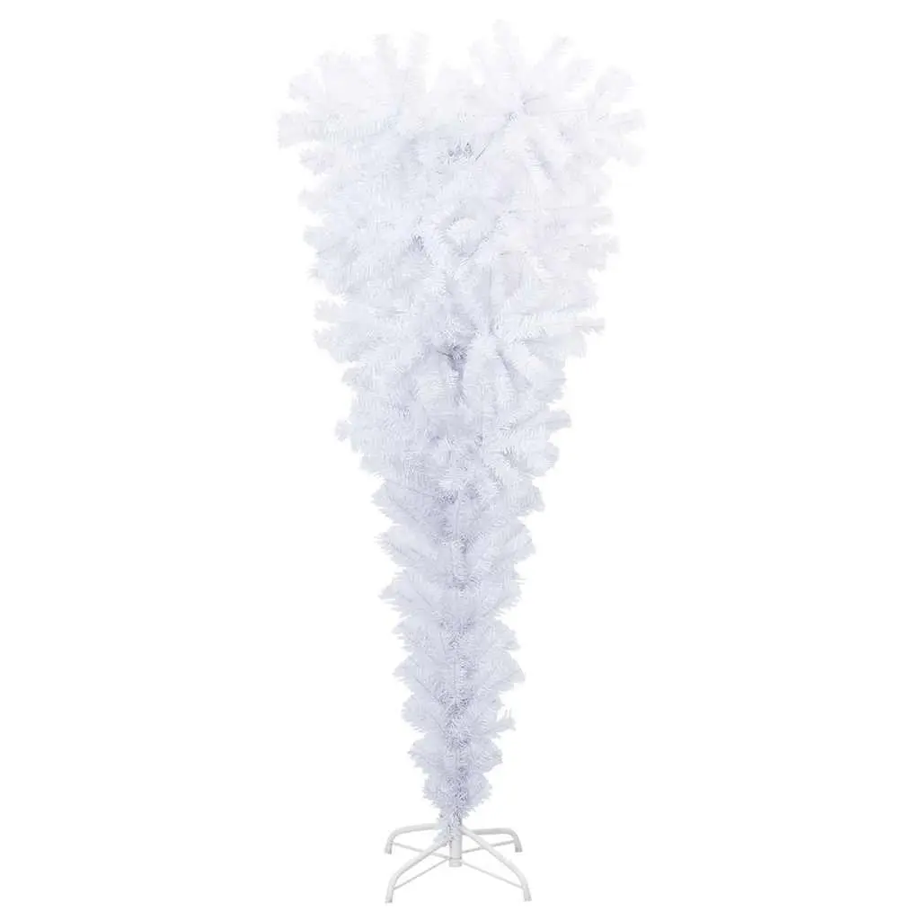 Artificial Christmas Tree Upside-Down Holiday Decor 120cm White