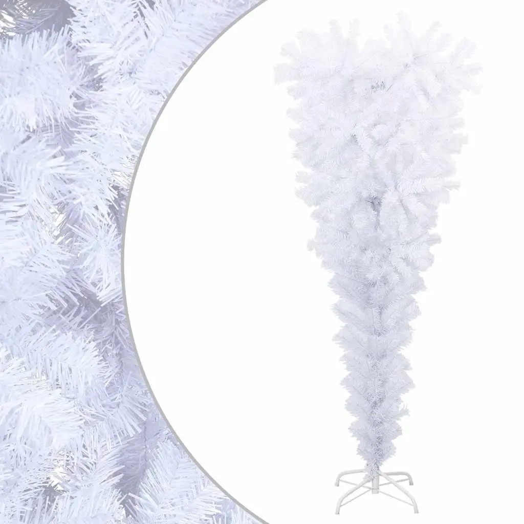 Upside-Down Artificial Christmas Tree Holiday Decor 150cm White