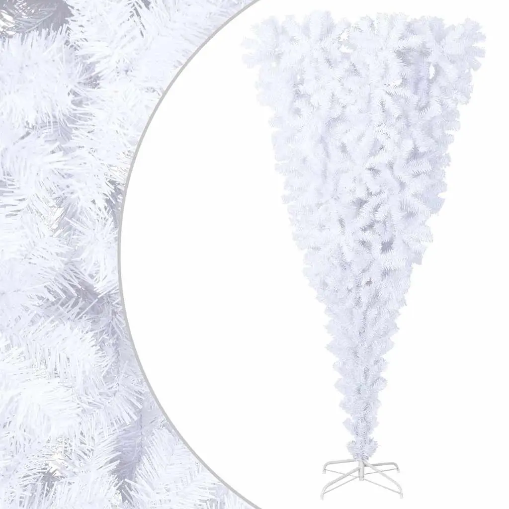 Artificial Christmas Tree Upside-Down Holiday Decoration 180cm White