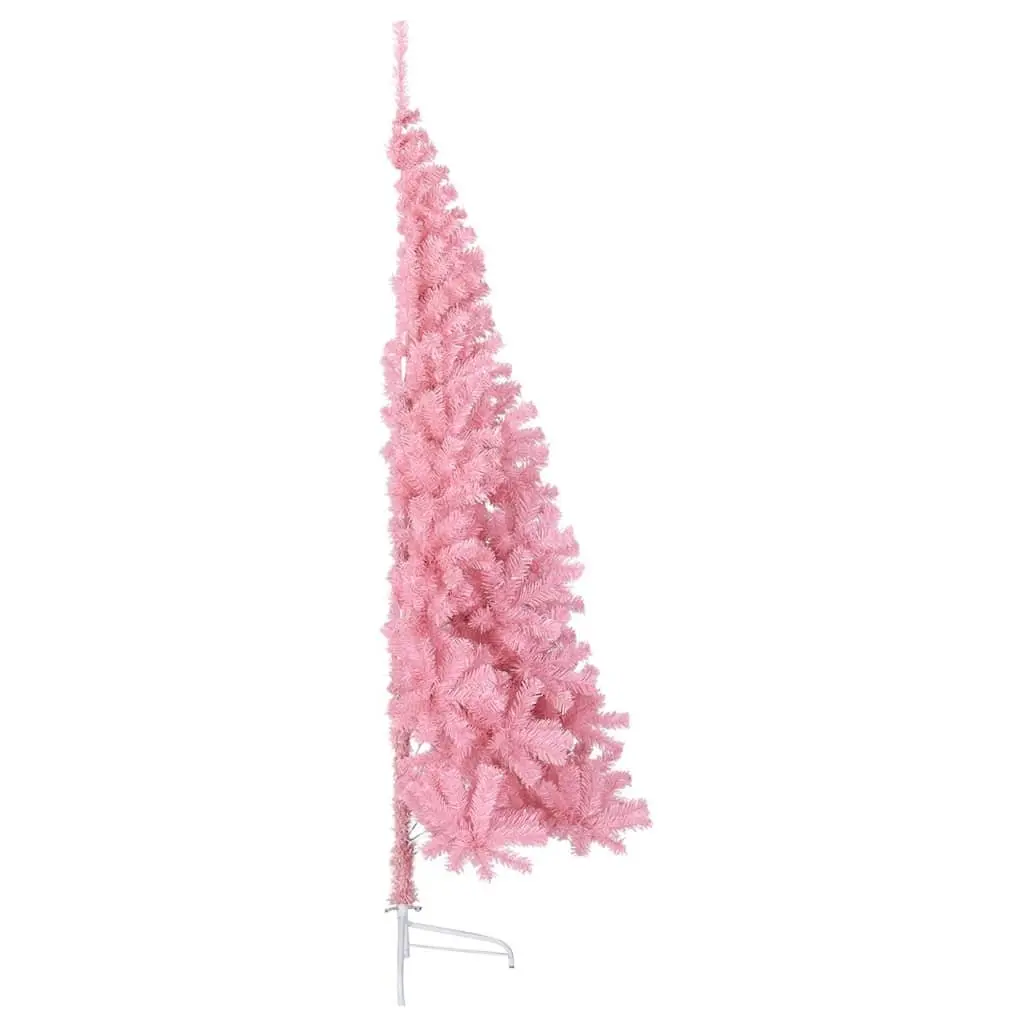 Artificial Half Christmas Tree 210cm Pink Holiday Seasonal Decor