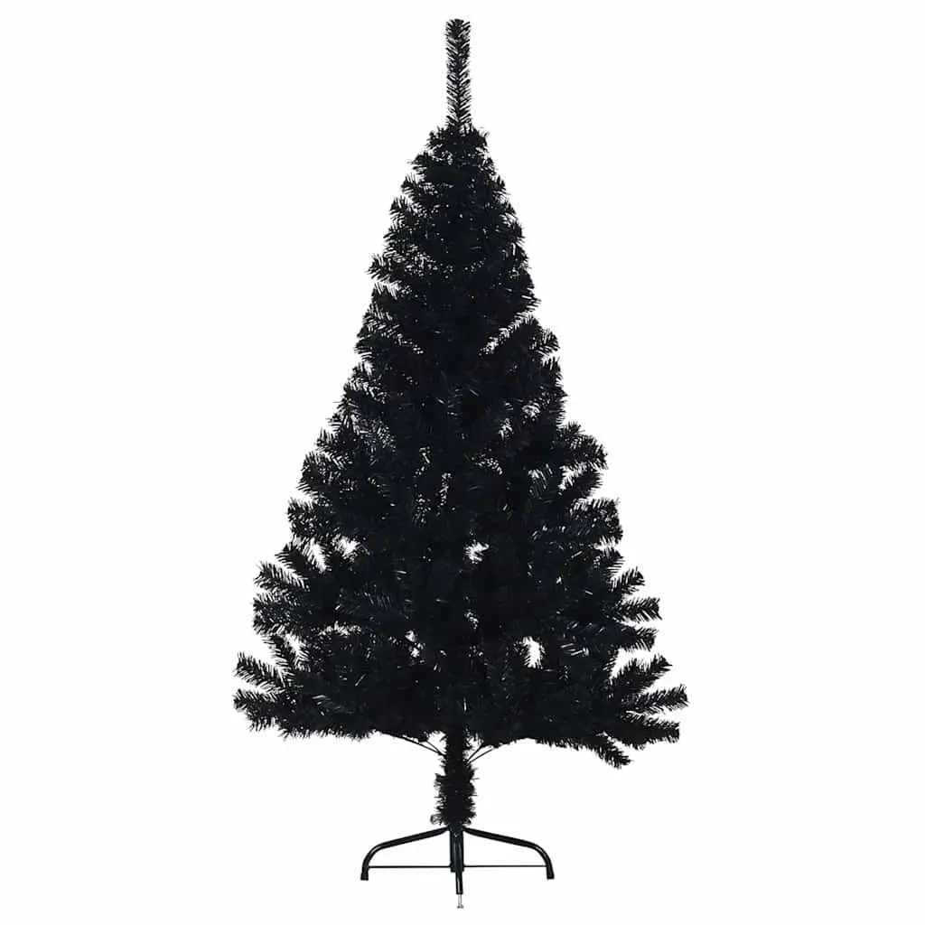 120cm Black Wall Mounted Christmas Tree for Easy Setup