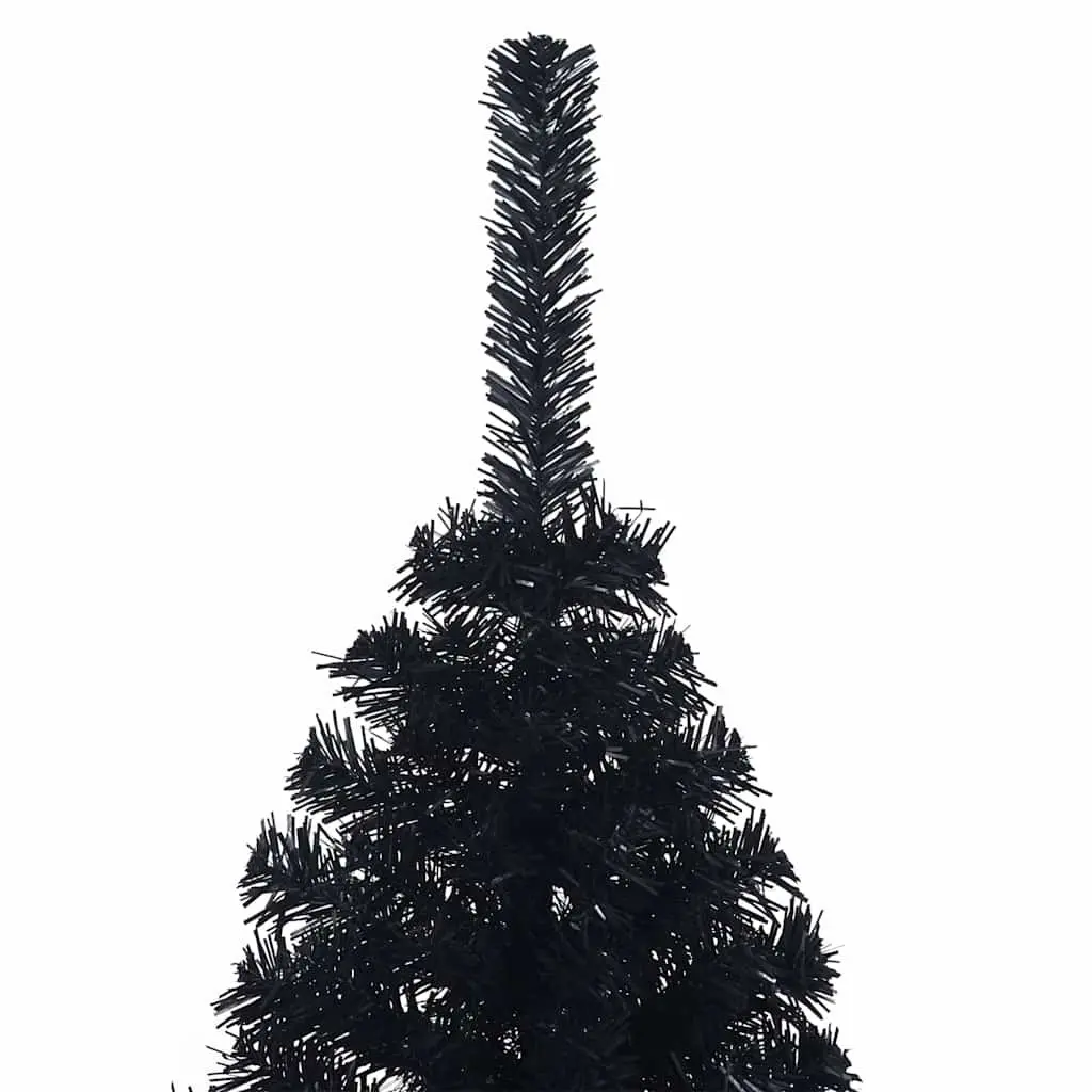 120cm Black Wall Mounted Christmas Tree for Easy Setup