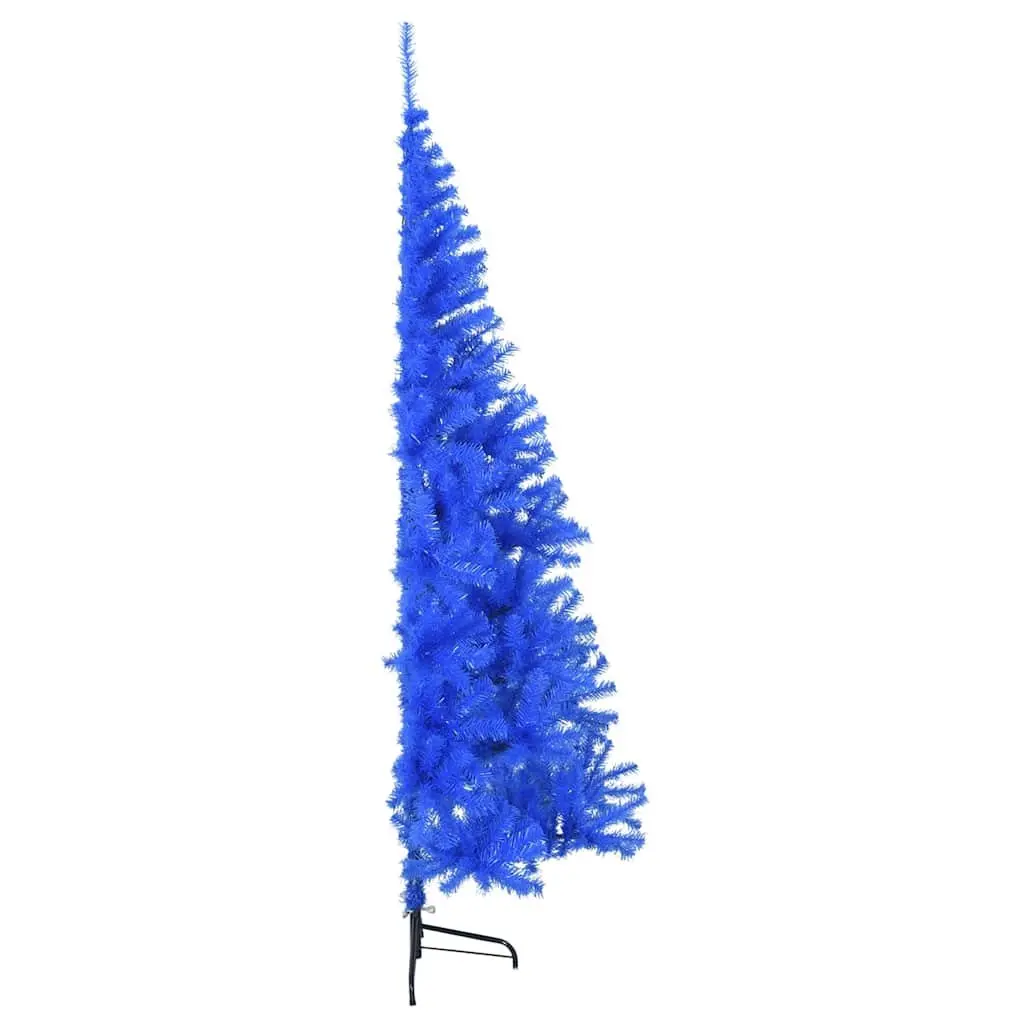 Artificial Half Christmas Tree 240cm Blue Space-Saving Wall