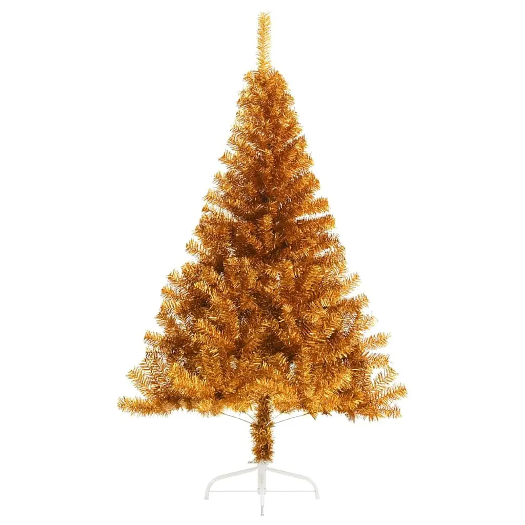 Artificial Half Christmas Tree 180cm Gold Seasonal Decor