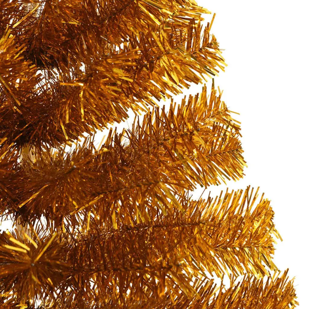 Artificial Half Christmas Tree 180cm Gold Seasonal Decor