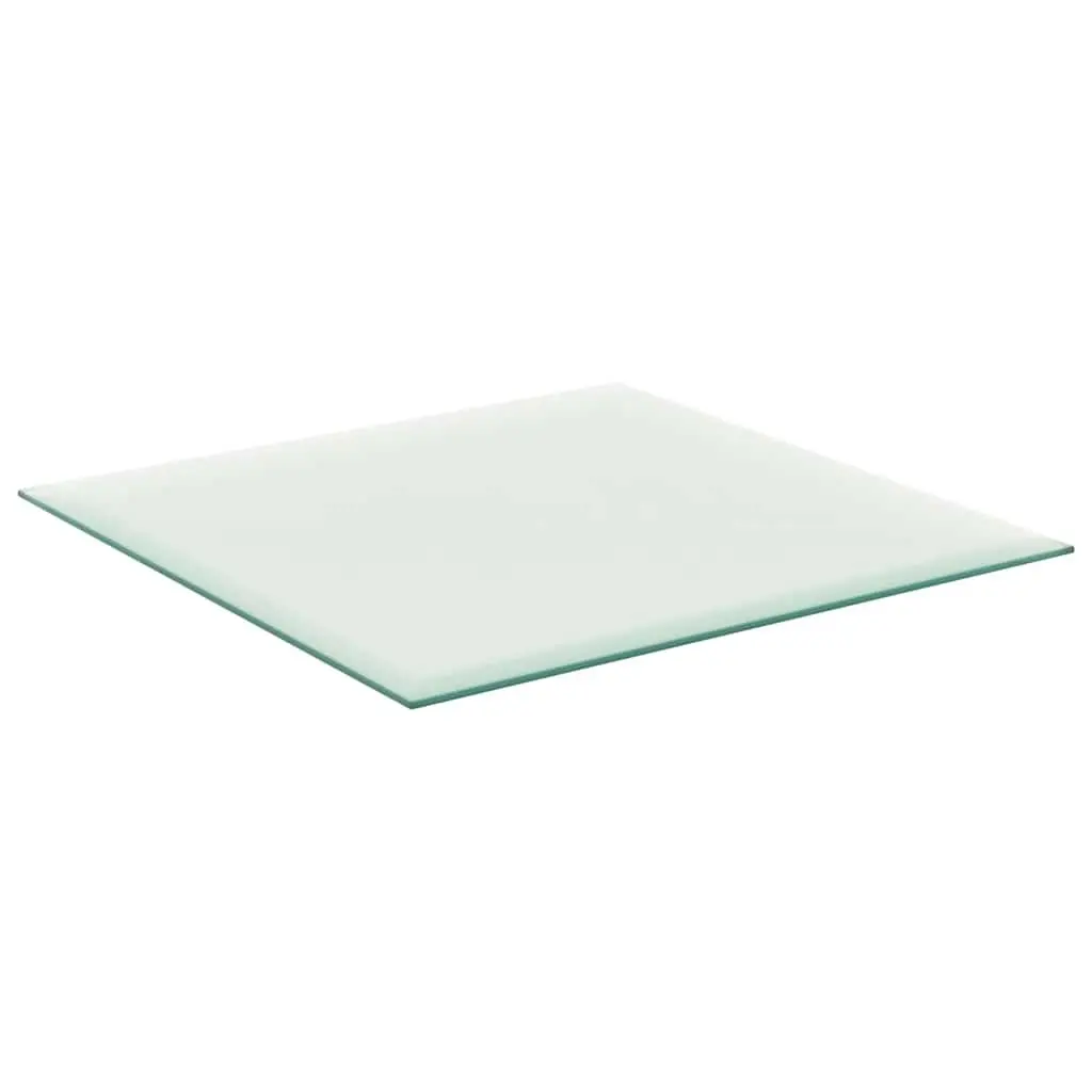 Tempered Glass Table Top 60x60 cm Transparent Dining Coffee Garden Furniture