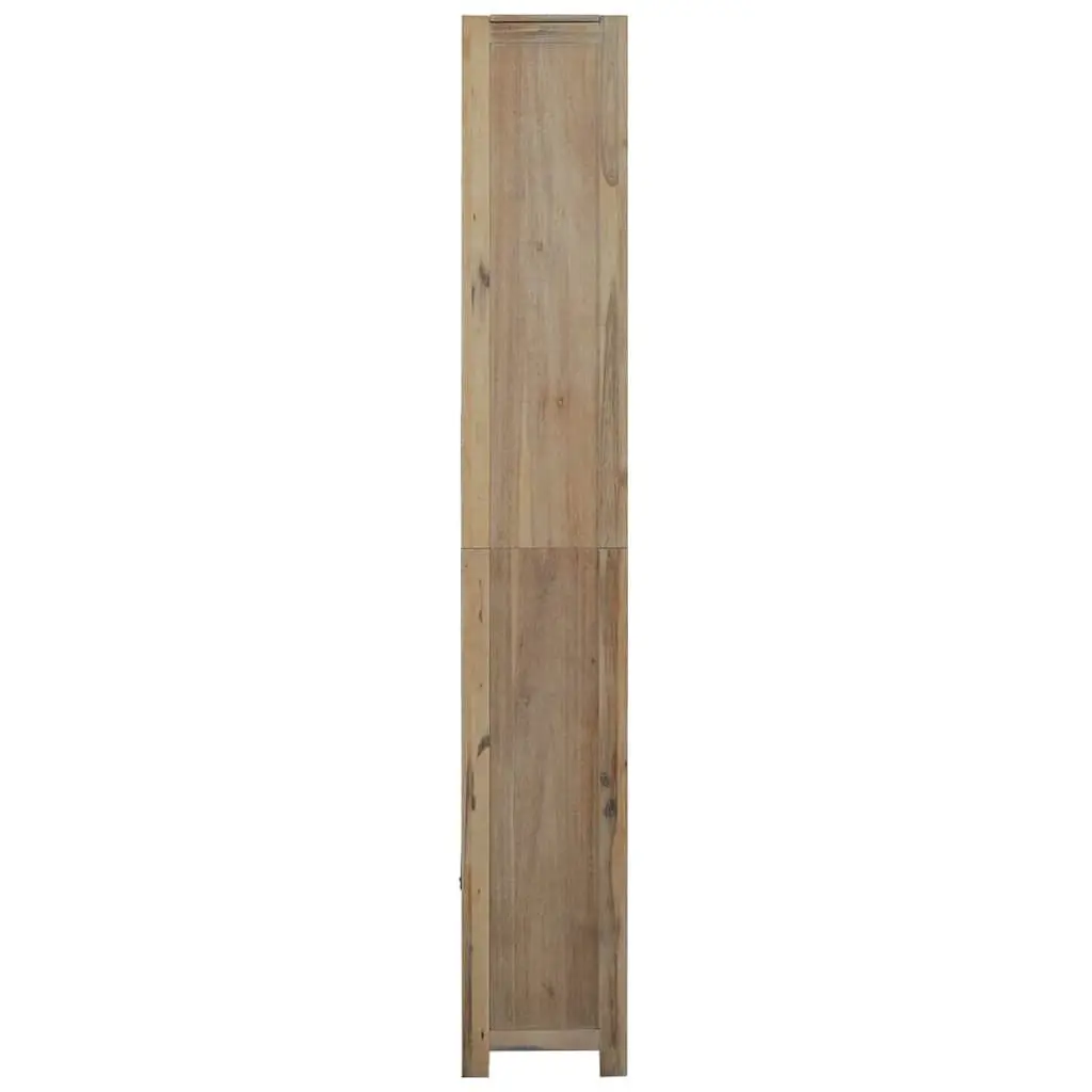 7-Tier Wooden Bookcase Organiser 80x30x200cm Acacia Brown