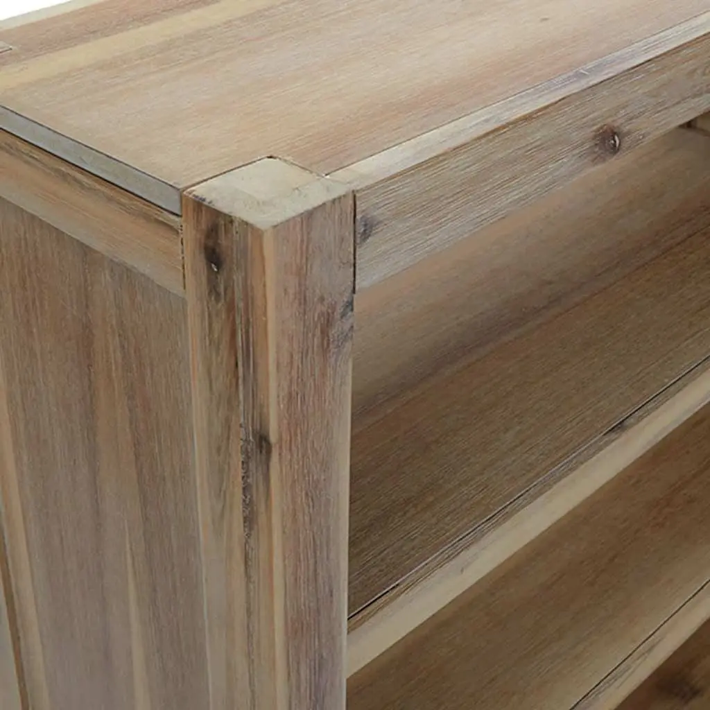 6-Tier Bookcase with Rustic Charm and Stability