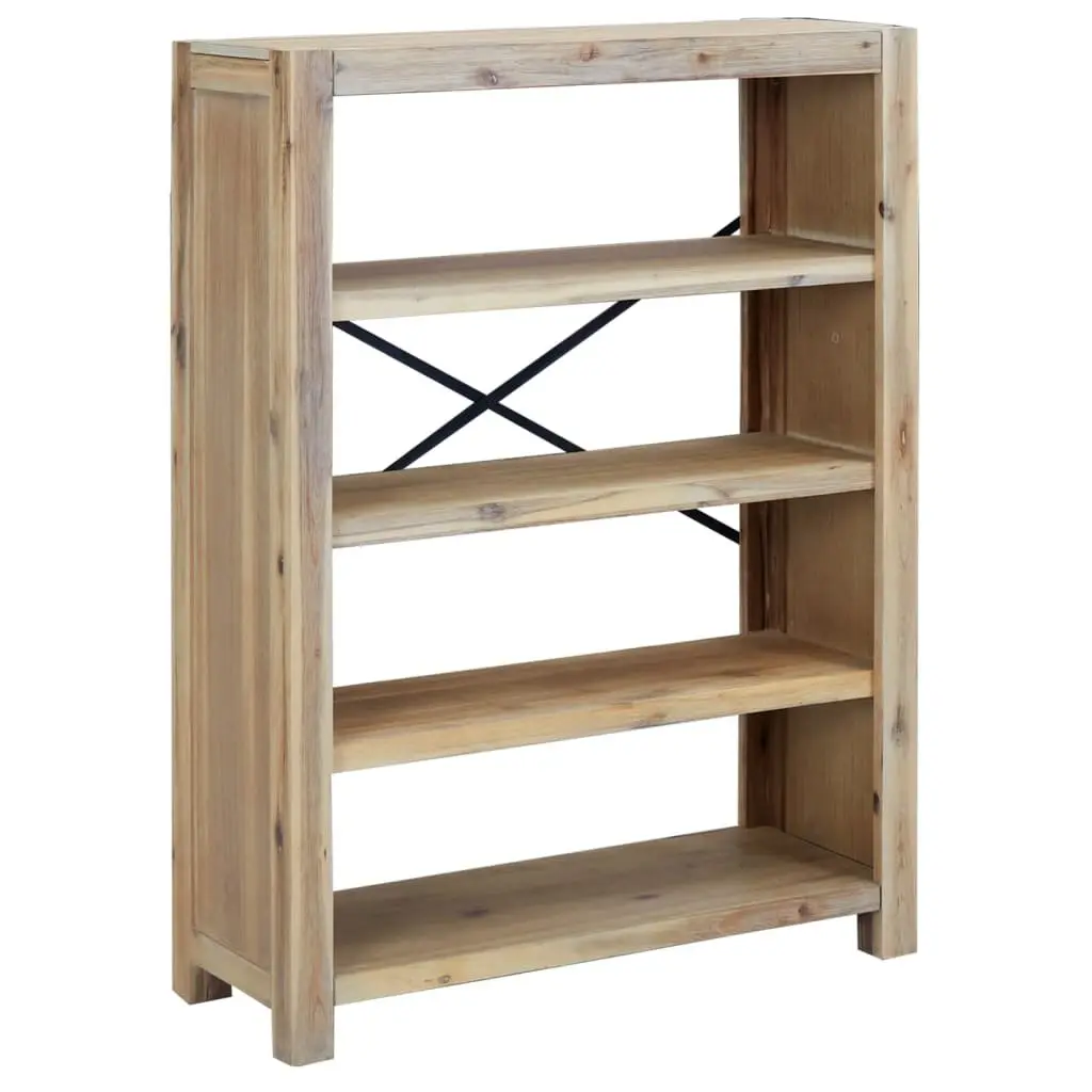 4-Tier Wooden Bookcase with Ample Storage