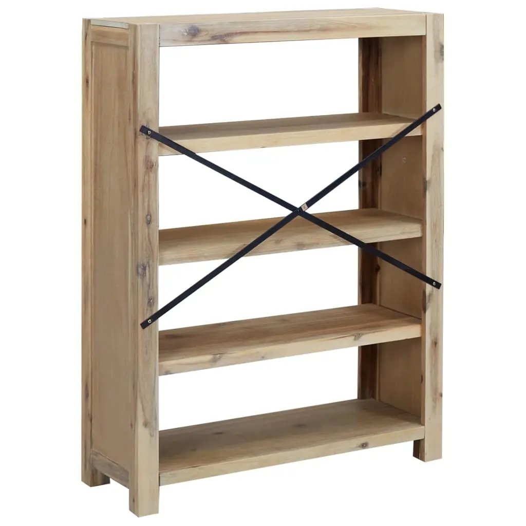 4-Tier Wooden Bookcase with Ample Storage