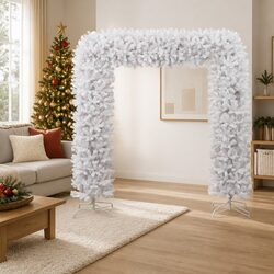 Reliable 240cm White Christmas Tree Arch for Holidays