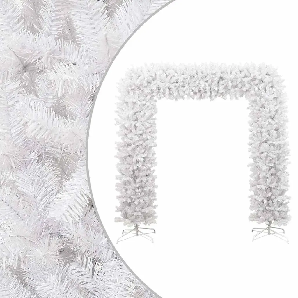 Christmas Tree Arch 240cm White Seasonal Holiday Decoration