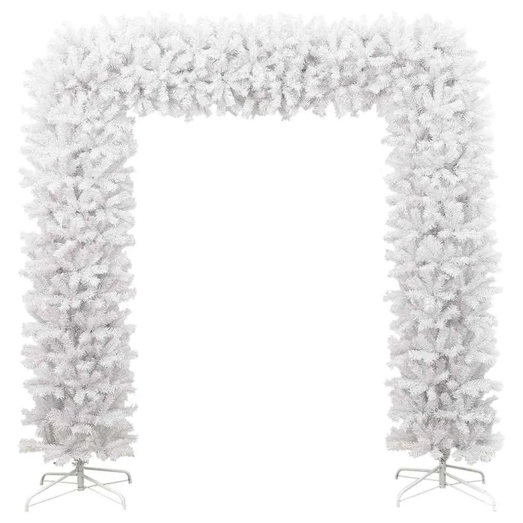 Christmas Tree Arch 240cm White Seasonal Holiday Decoration