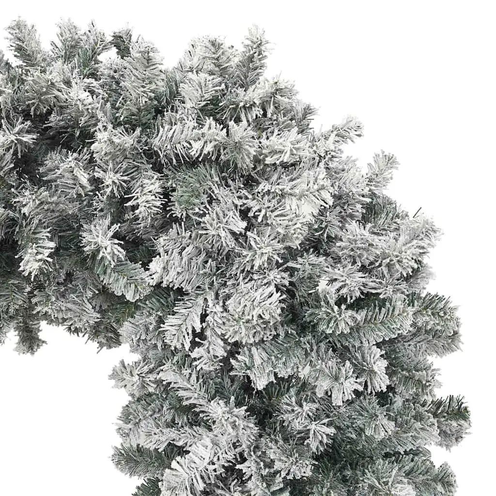 Christmas Tree Arch Holiday Decoration 270cm Flocked Snow White