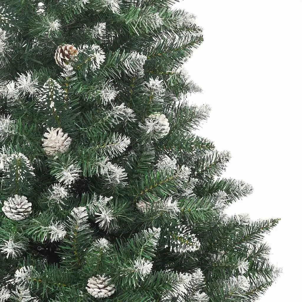 Artificial Christmas Tree 120cm Green Hinged Branches PVC Snow Flocked