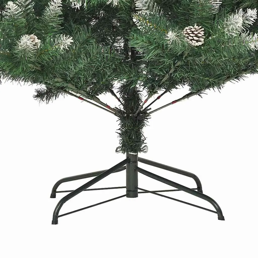 Artificial Christmas Tree 120cm Green Hinged Branches PVC Snow Flocked